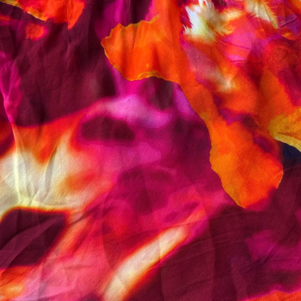 Rat & Boa Dali Dress - Orange Abstract Floral - Picture 4 of 5